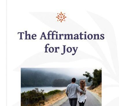 The Affirmations for Joy Book Cover